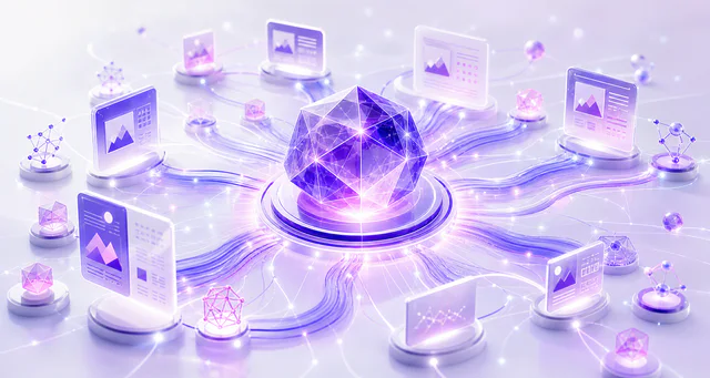 Illustration du référencement et de la visibilité par intelligence artificielle